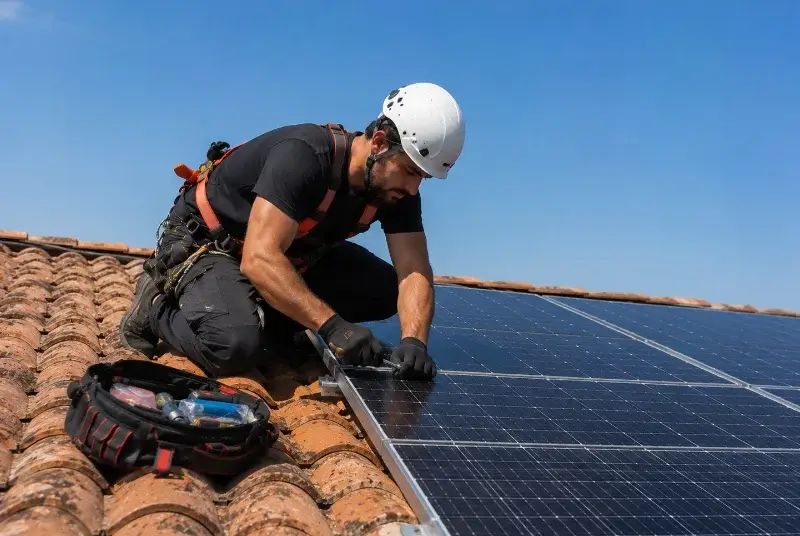 Maintenance et monitoring de panneaux solaires à Campsegret