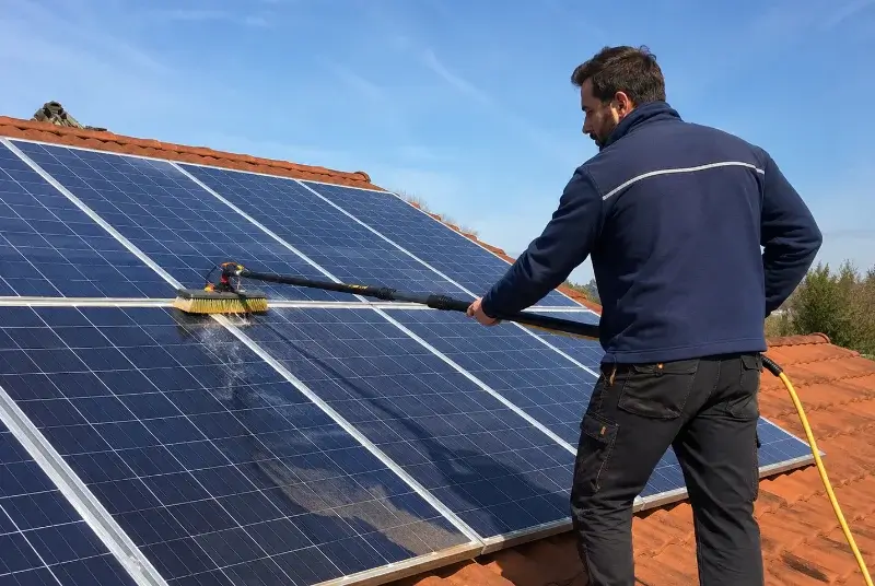 Nettoyage et entretien de panneaux solaires à Campsegret